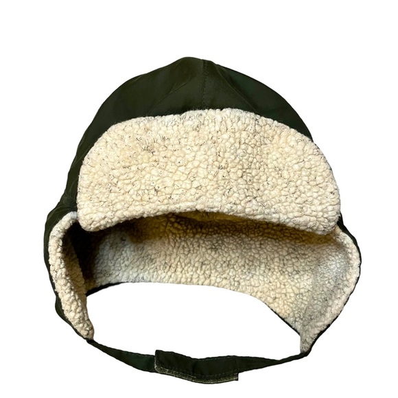 Baby Gap Trapper Hat Ages 2-4 Ear Flaps Olive Green Fleece Lined FREE IN BUNDLE - Picture 1 of 5